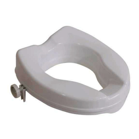 aidapt Viscount Raised Toilet Seat Programming manual
