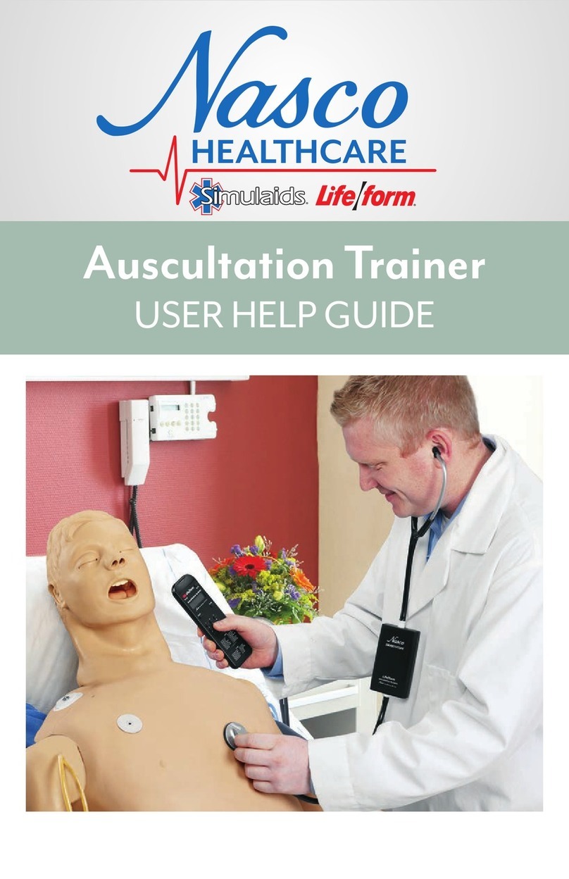 Nasco Healthcare Simulaids Life/form Auscultation Trainer... USER HELP GUIDE
