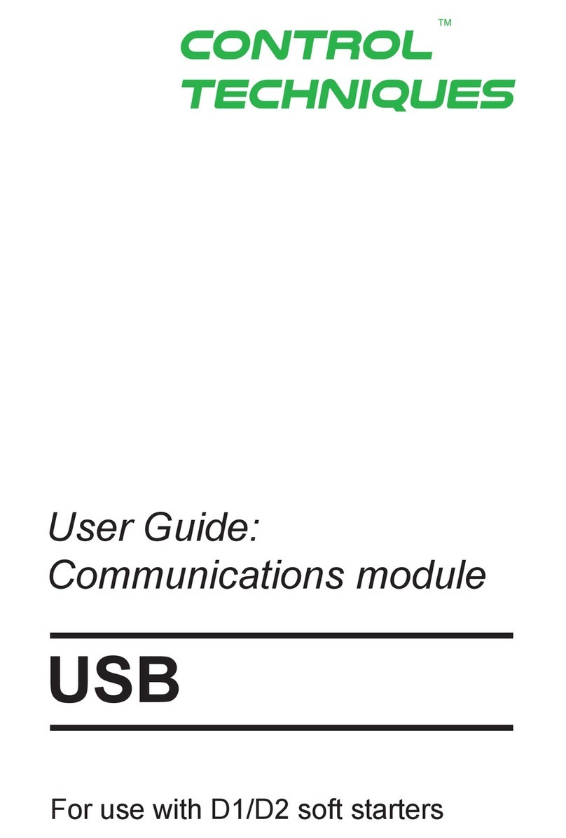 Control Techniques USB user guide