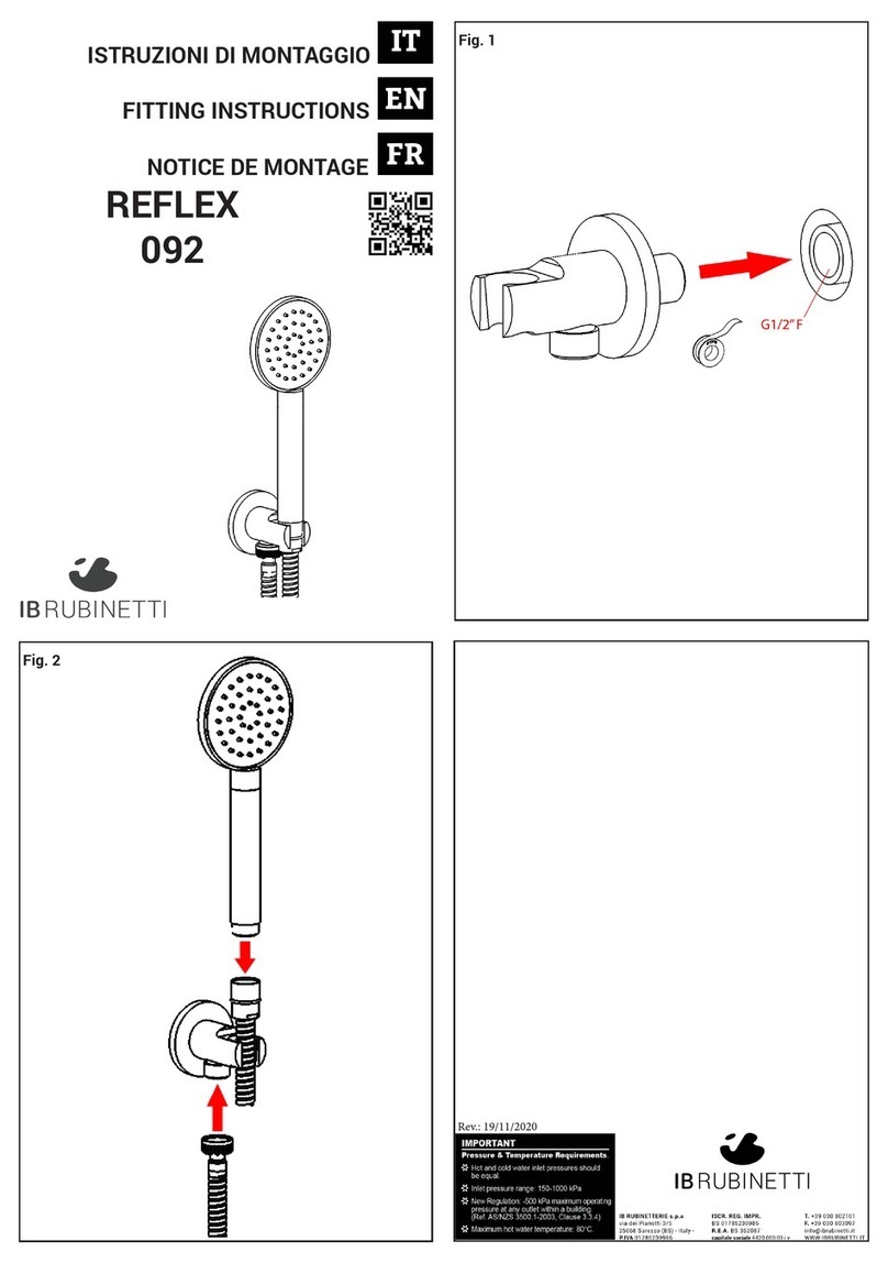 IB RUBINETTI REFLEX 092 User manual