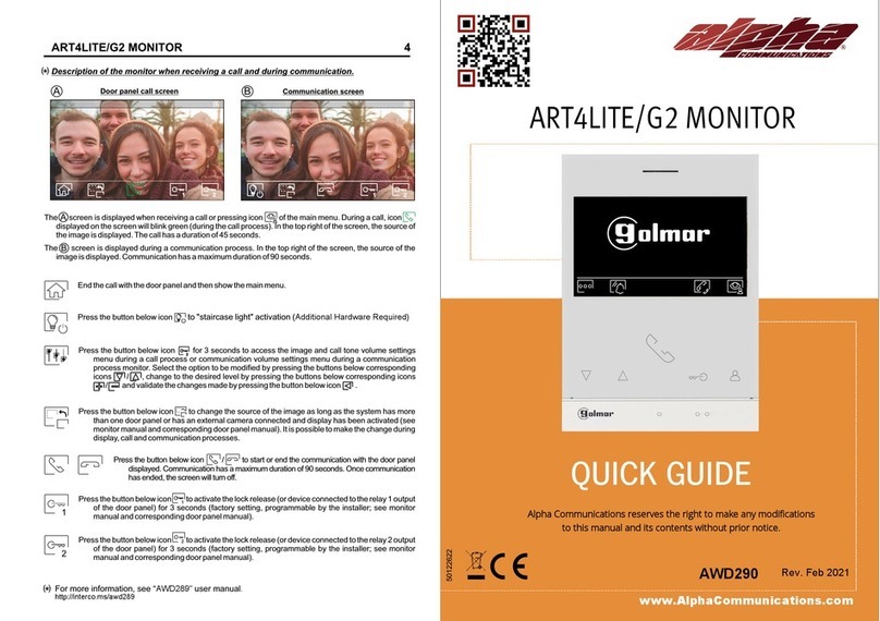 Alpha Communications ART4LITE/G2 User manual