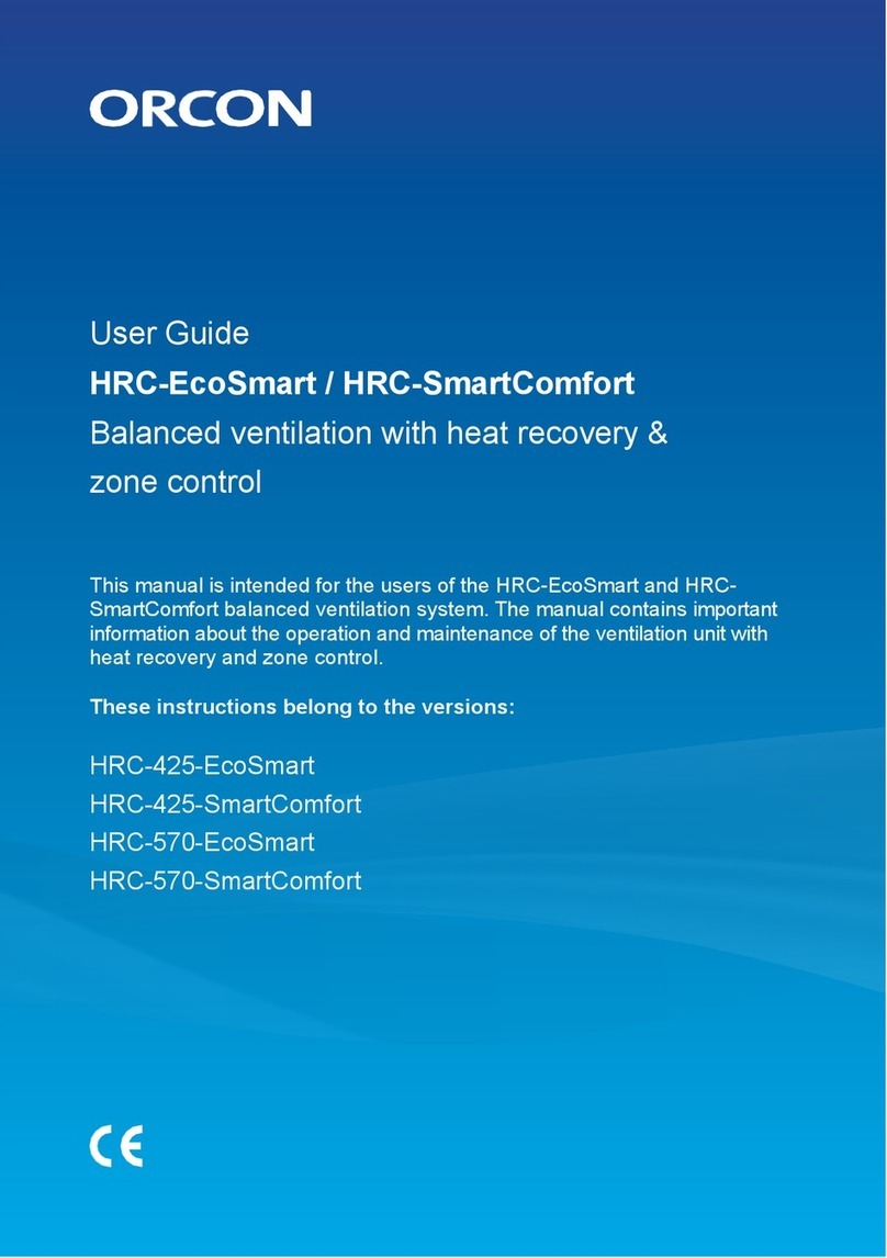 Orcon HRC-EcoSmart user guide