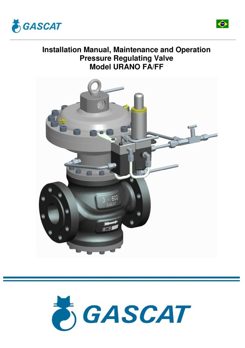 Gascat URANO FA Installation manual, maintenance, use