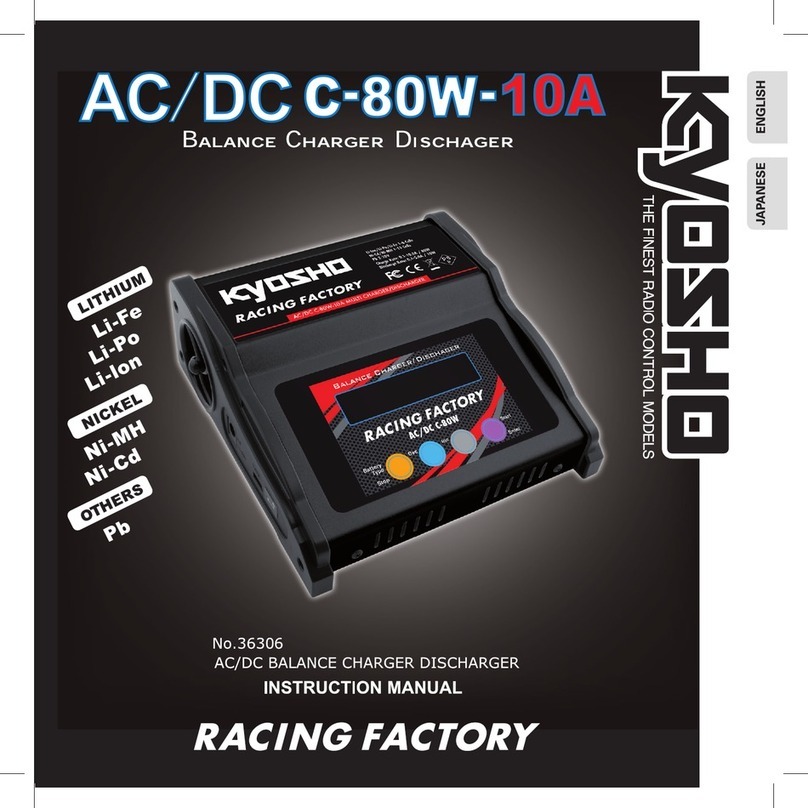 Kyosho AC/DC C-80W-10A instruction manual Kyosho AC/DC C-80W-10A instruction manual