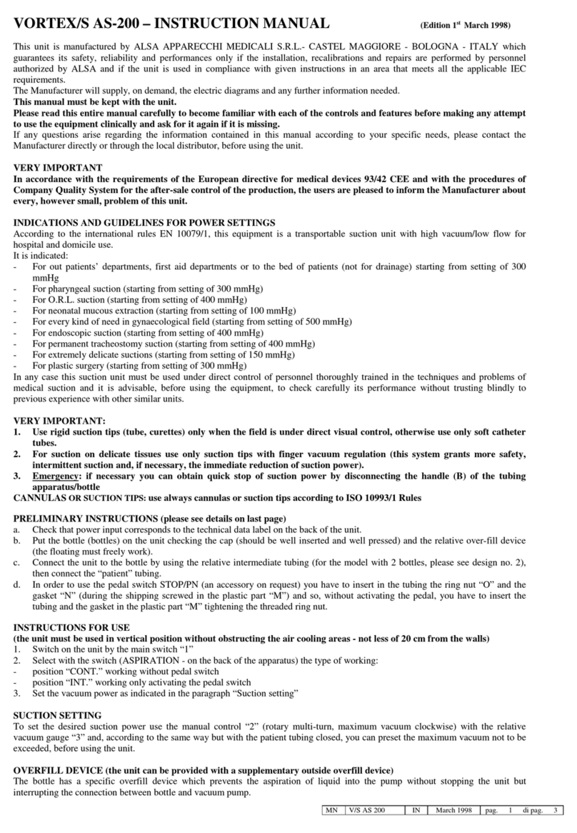 ALSA VORTEX/S AS-200 instruction manual
