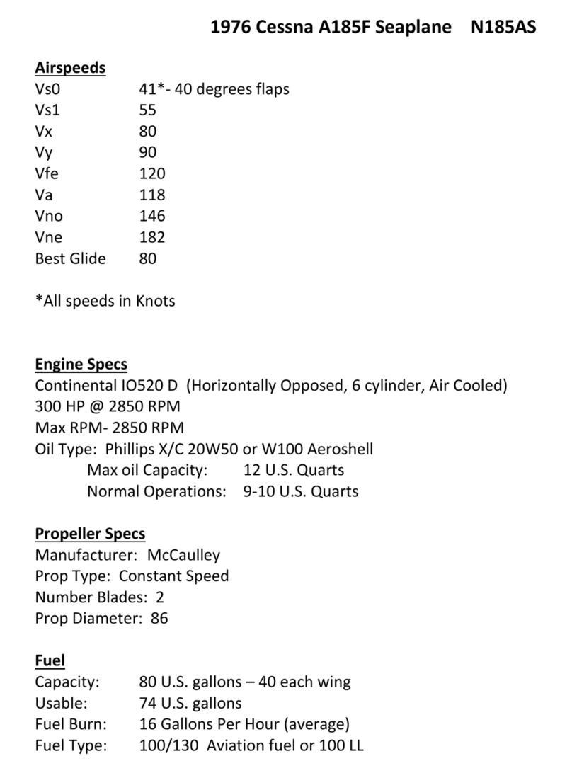 Cessna A185F 1976 User manual