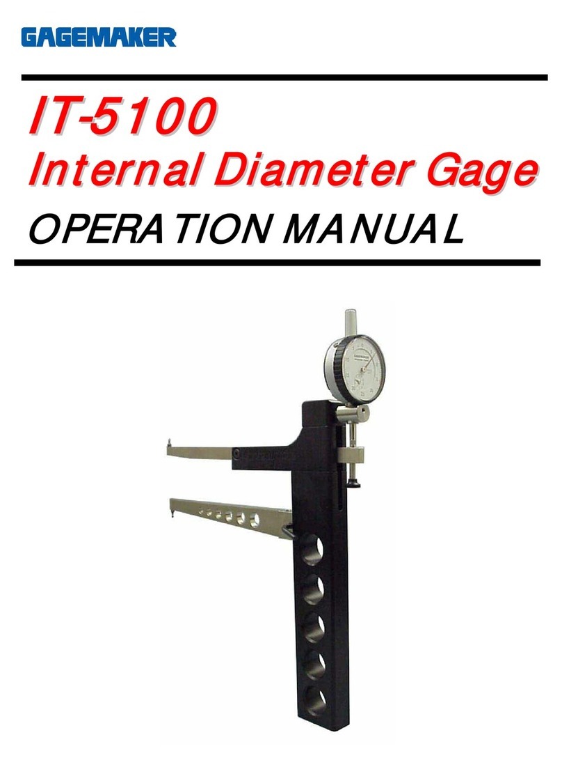 GAGEMAKER IT-5100 User manual