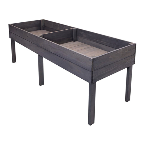 Outdoor Essentials RUSTIC ELEVATED GARDEN PLANTER Assembly instructions