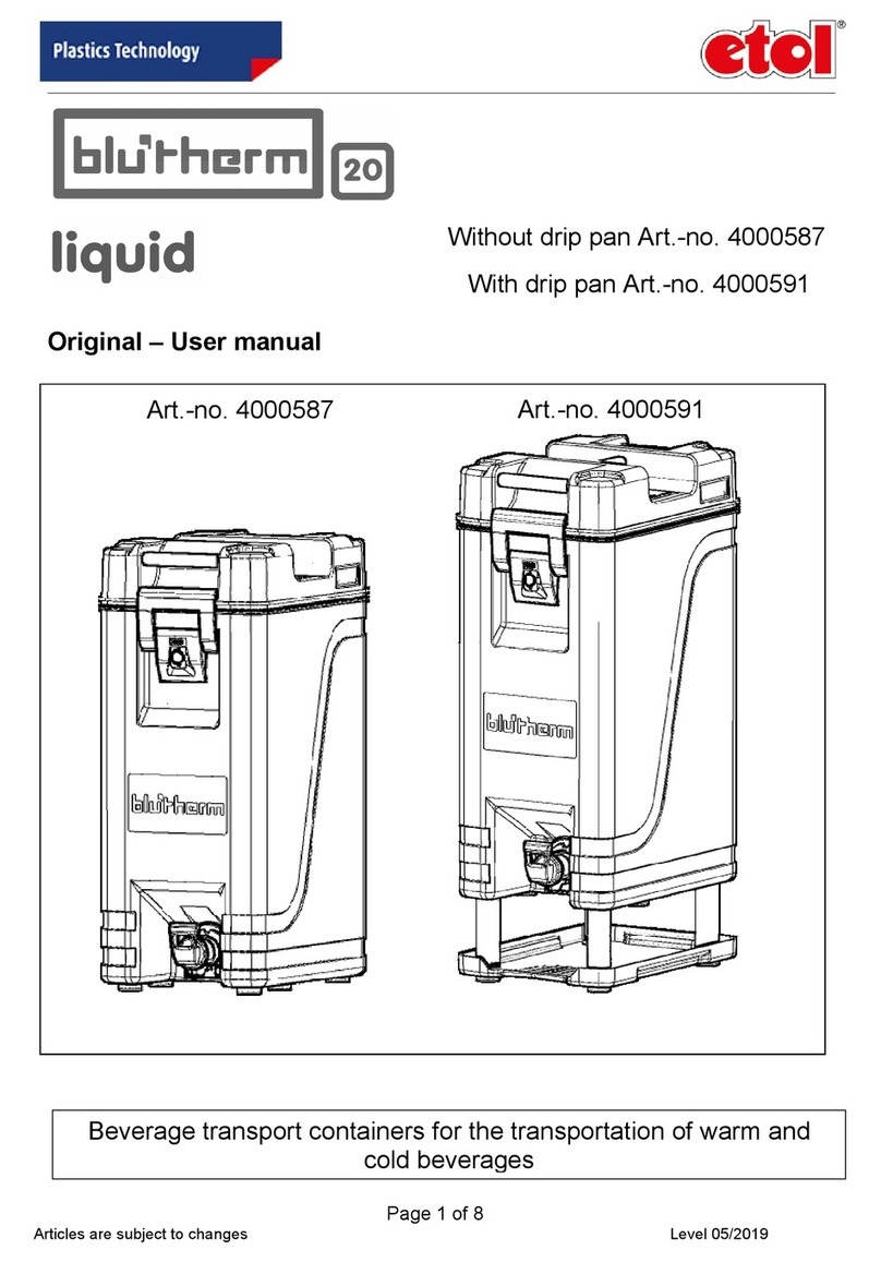 etol blu'therm 20 liquid Original user manual etol blu'therm 20 liquid Original user manual