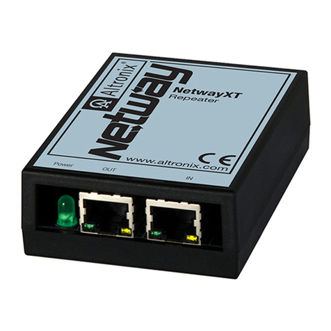 Altronix NetwayXT User manual