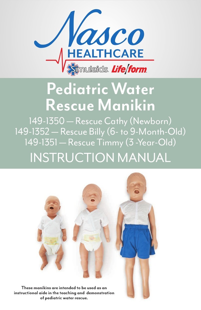 Nasco Healthcare Simulaids Life/form Rescue Cathy instruction manual