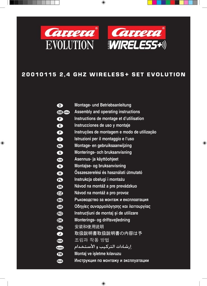 Stadlbauer Carrera EVOLUTION 2.4 GHz WIRELESS+ Assembly and operating instructions Stadlbauer Carrera EVOLUTION 2.4 GHz WIRELESS+ Assembly and operating instructions