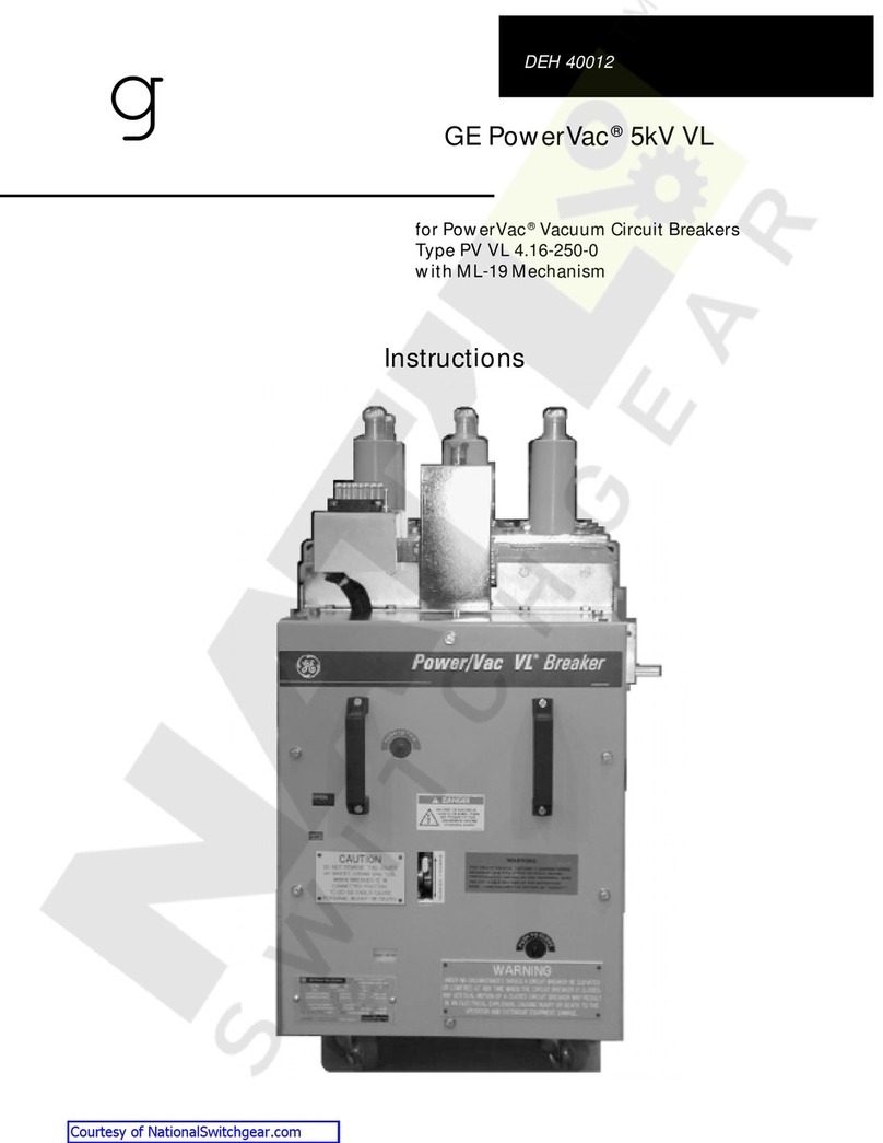 GE PowerVac 5kV VL User manual