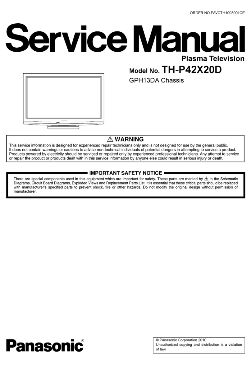 Panasonic TH-P42X20D User manual