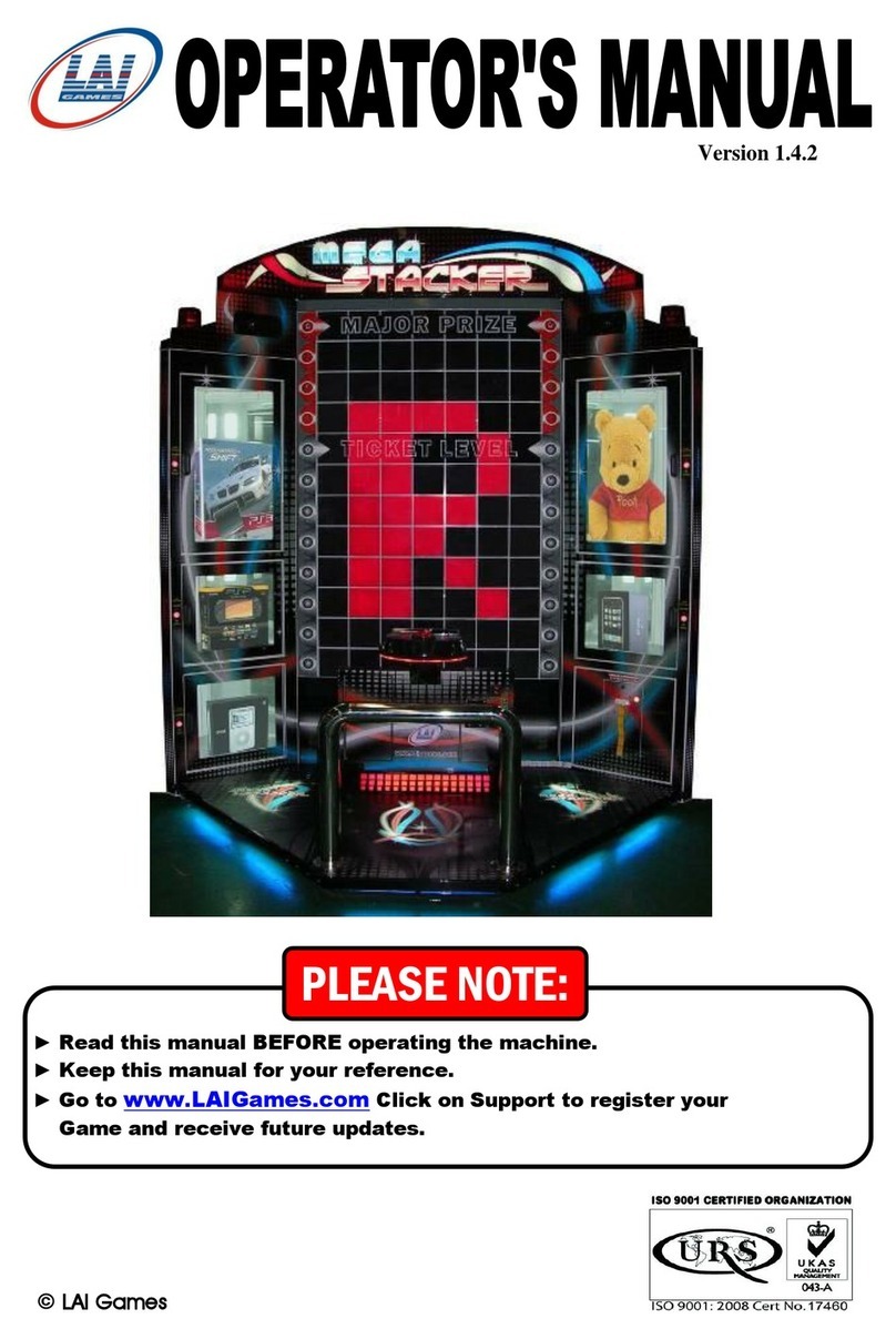 LAI Games MEGA STACKER Operator's manual LAI Games MEGA STACKER Operator's manual