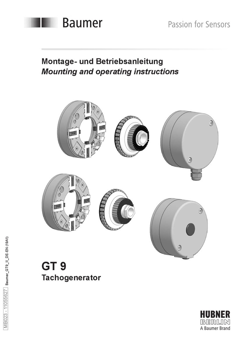 Baumer Hubner GT 9 Service manual