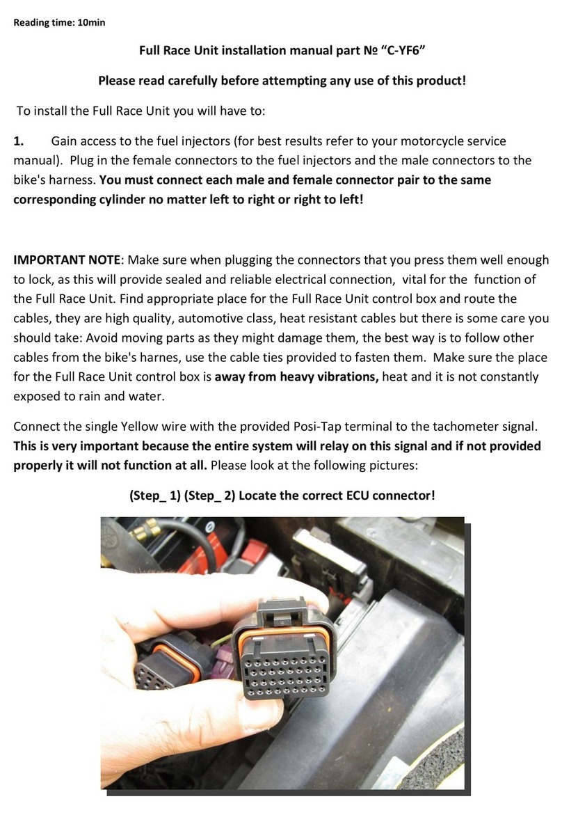 Shift Power Full Race Unit User manual