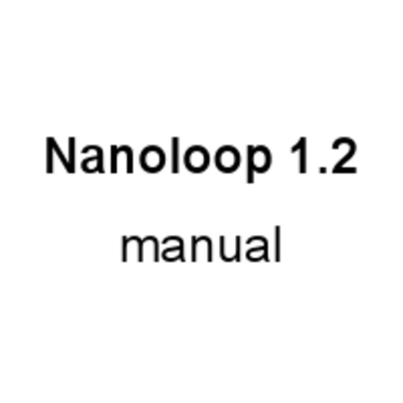 Nanoloop 1.2 manual