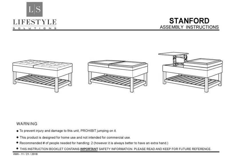 Lifestyle Solutions STANFORD User manual Lifestyle Solutions STANFORD User manual