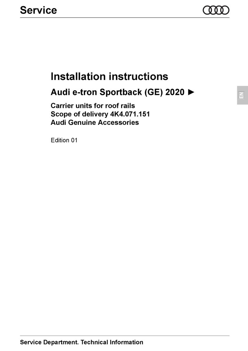 Audi e-tron Sportback (GE) 2020 installation instructions Audi e-tron Sportback (GE) 2020 installation instructions