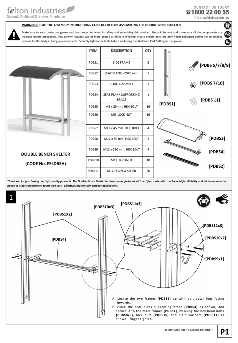felton industries FELDBSH Aassembly Instructions