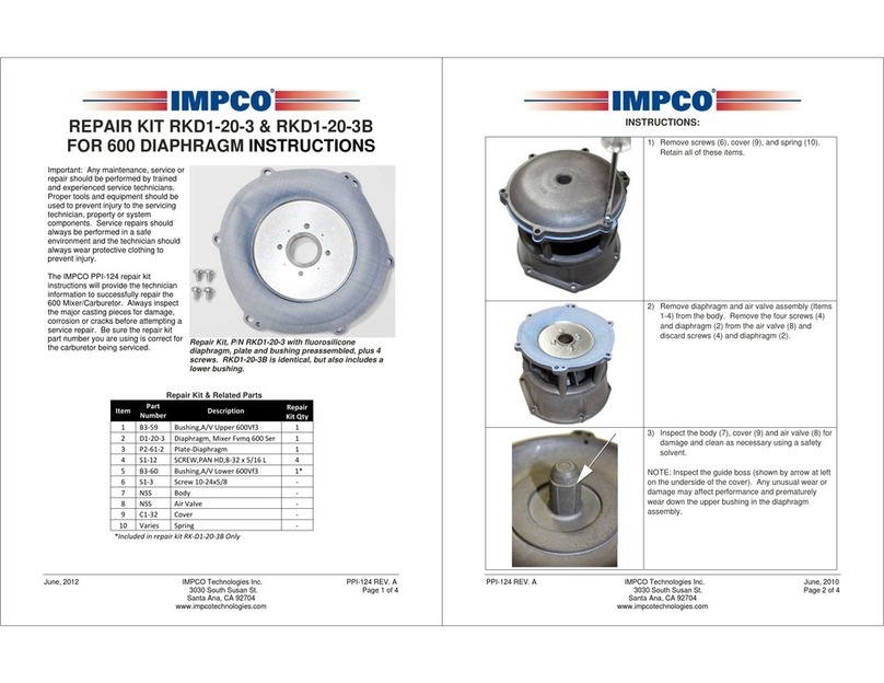 Impco RKD1-20-3 instructions