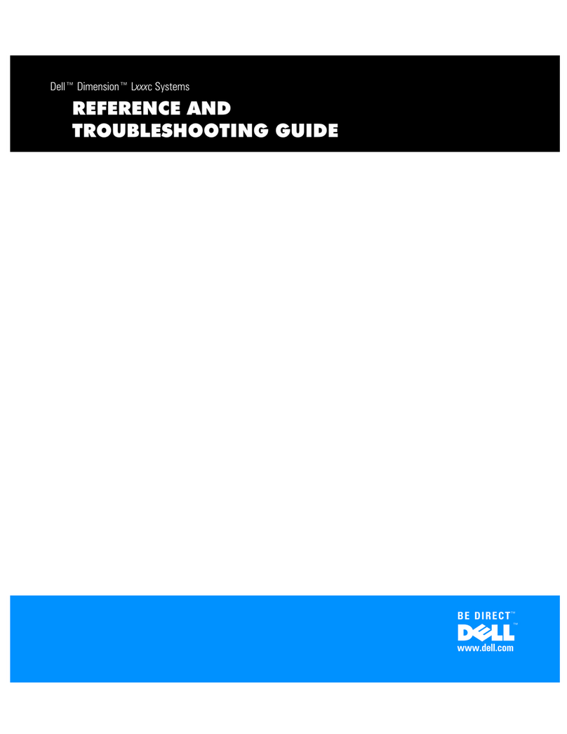 Dell Dimension L c Series Reference and troubleshooting guide