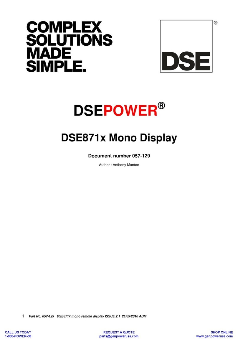 DSE DSEPOWER DSE871 Series User manual