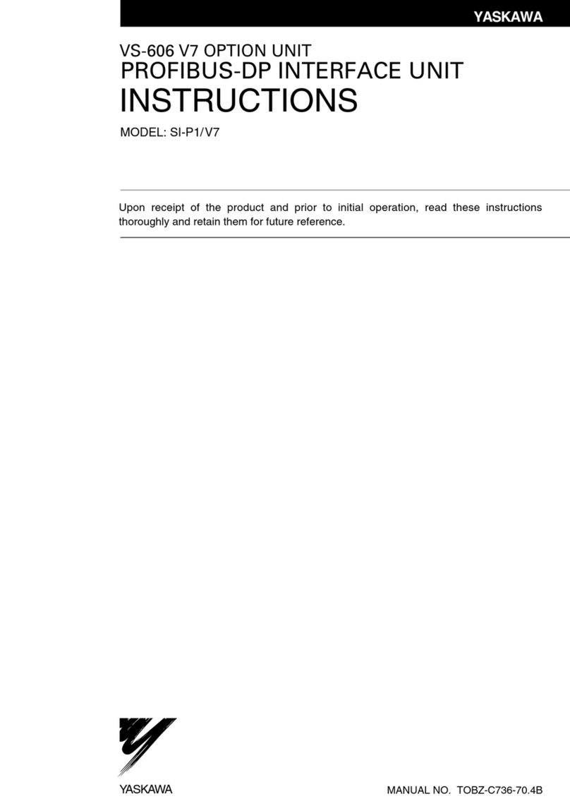 YASKAWA SI-P1/ V7 User manual