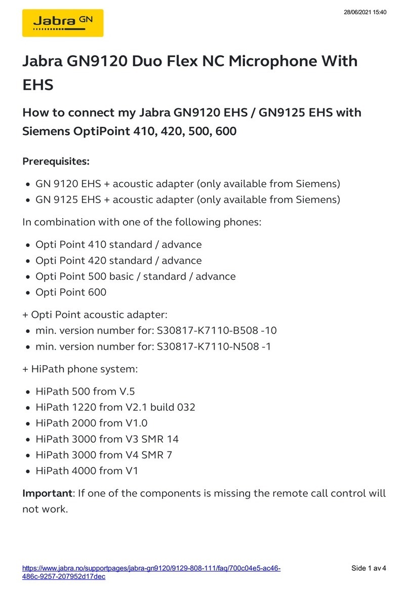 Jabra GN9120 DUO quick start guide