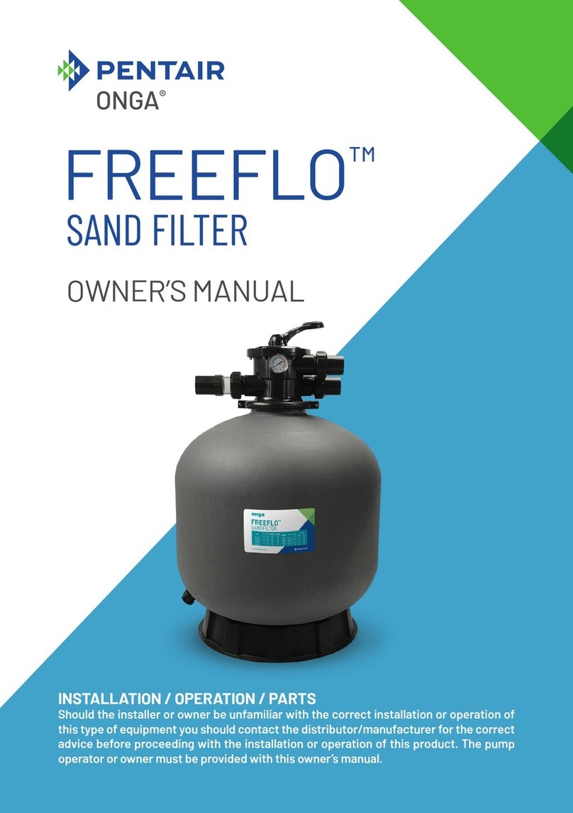 Pentair ONGA FREEFLO FFSF-21-40 owner's manual