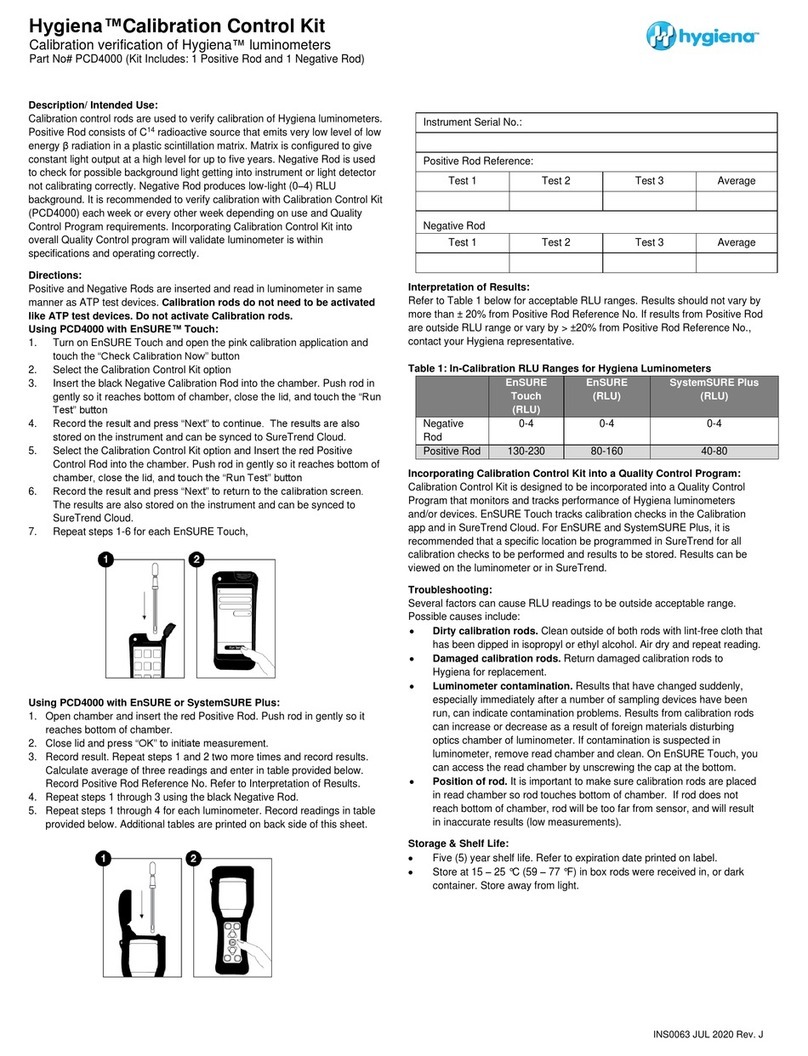Hygiena PCD4000 manual