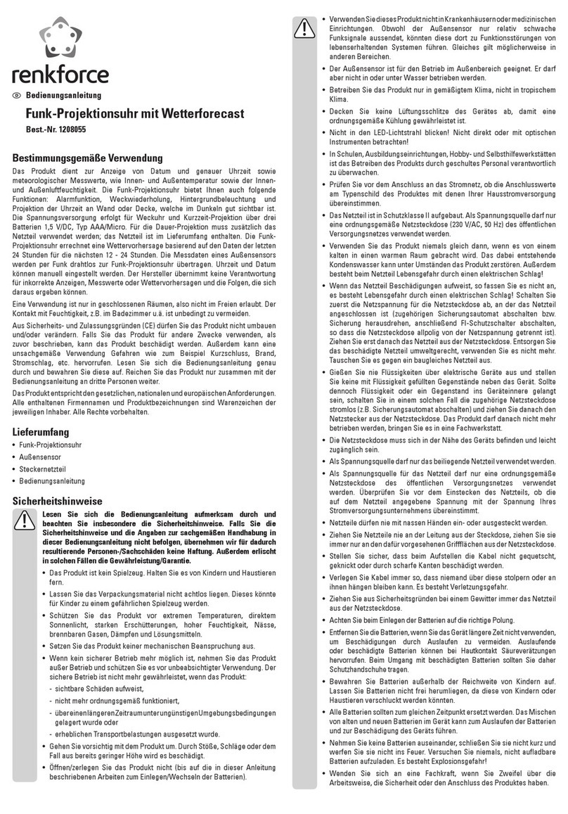 Renkforce 1208055 User manual