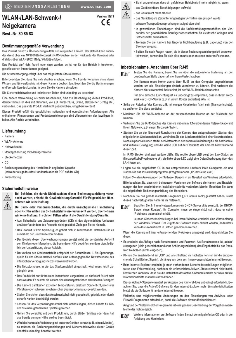 Conrad 80 85 83 User manual