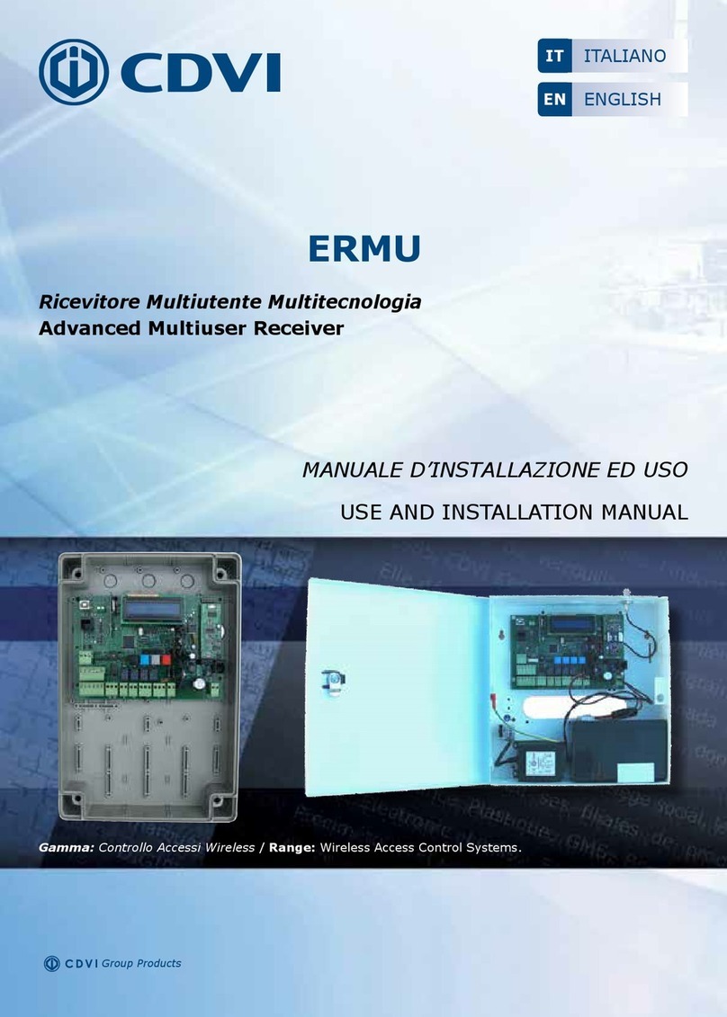 Erone CDVI ERMU Use and installation  manual
