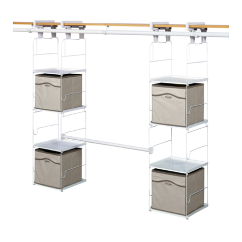 Rubbermaid MAX Add-On Closet Organizer User manual Rubbermaid MAX Add-On Closet Organizer User manual