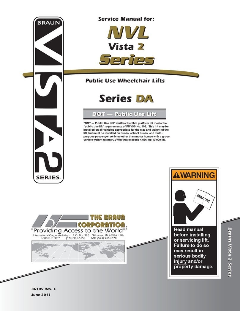 Braun Corporation NVL Vista 2 Series User manual
