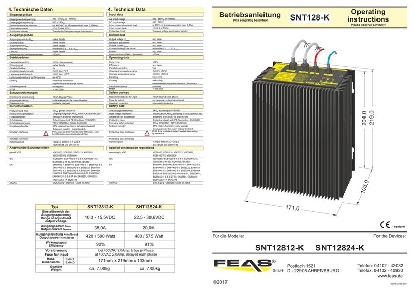 FEAS SNT128-K User manual