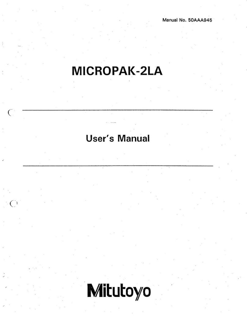 Mitutoyo MICROPAK-2LA user manual