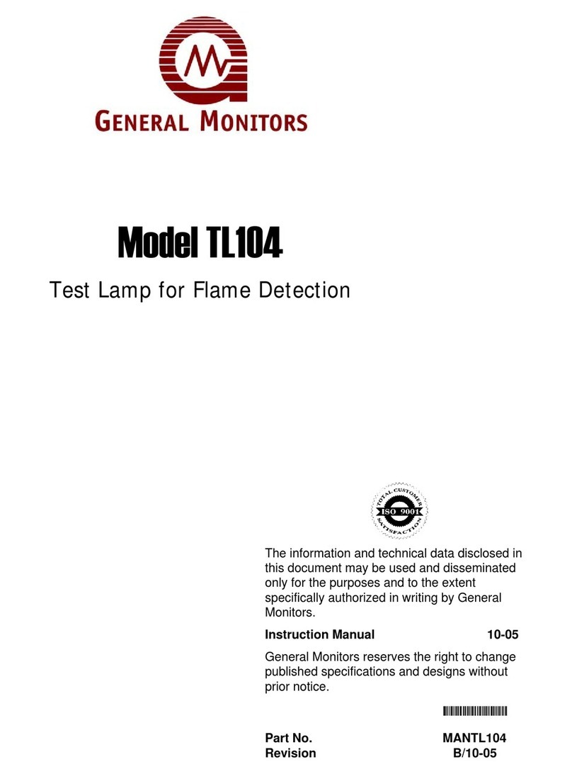 General Monitors TL104 instruction manual