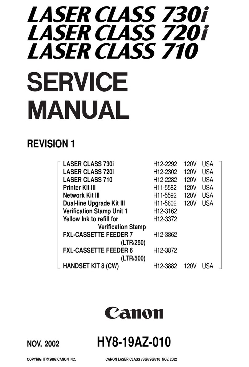 Canon LASER CLASS 730i Service manual
