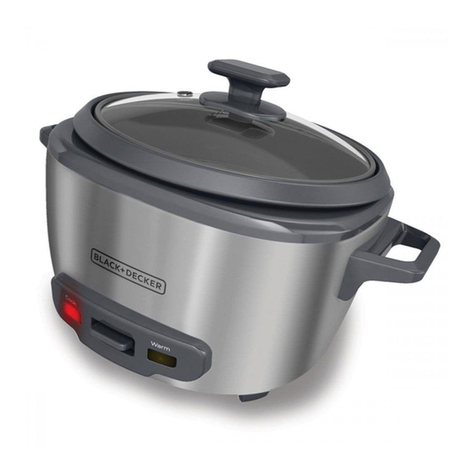 BLACK DECKER RC5200 use and care manual