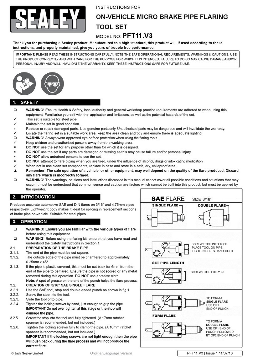 Sealey PFT11.V3 User manual