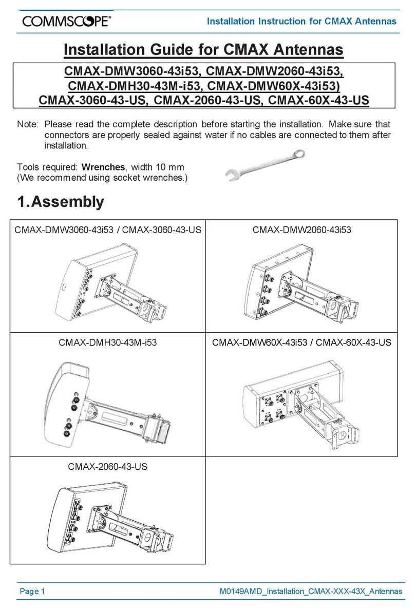 CommScope CMAX-DMW3060-43i53 installation guide