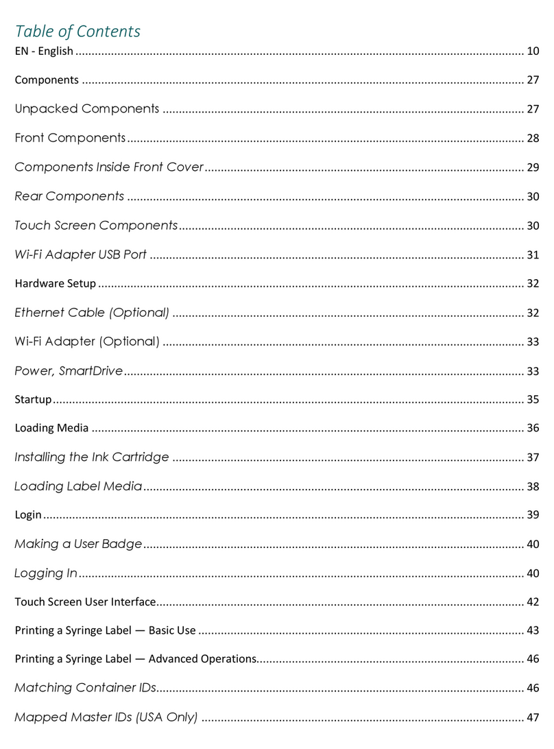 Codonics Safe Label System 550i User manual Codonics Safe Label System 550i User manual