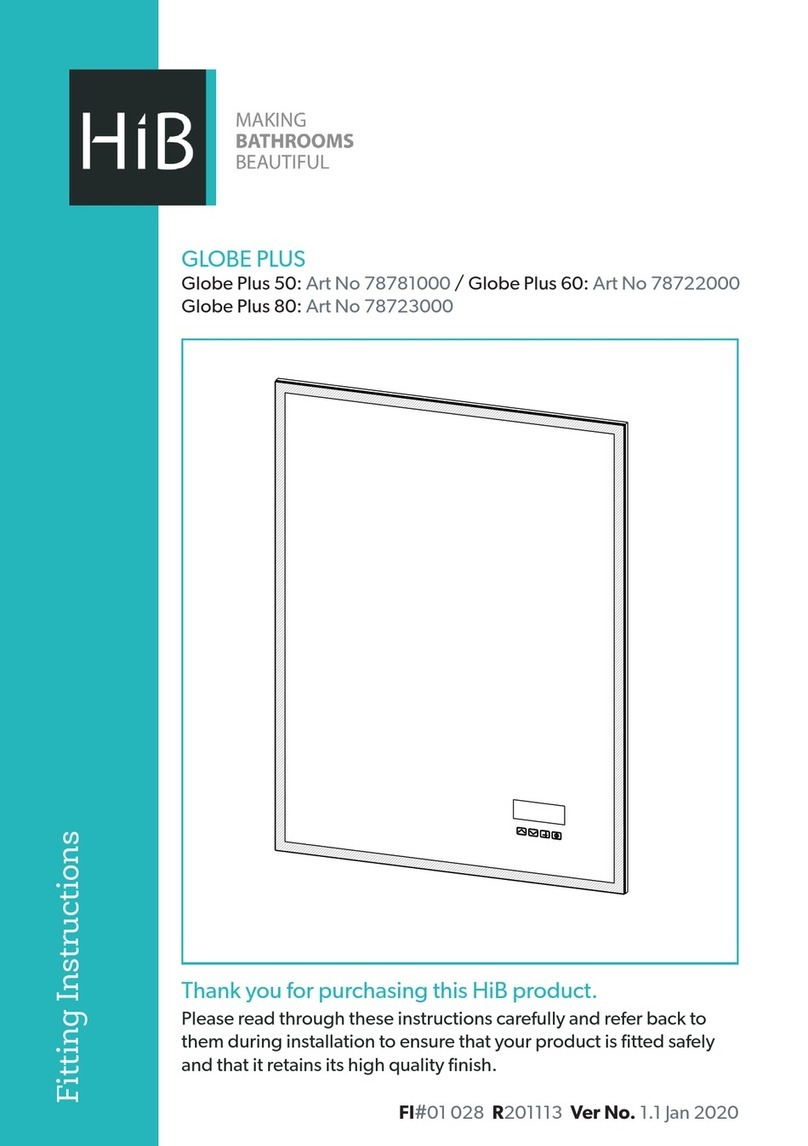 HiB Globe Plus 50 Fitting instructions