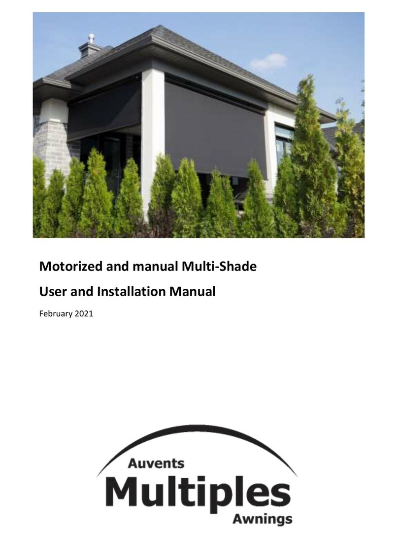 Multiple Awnings Multi-shade User and installation manual