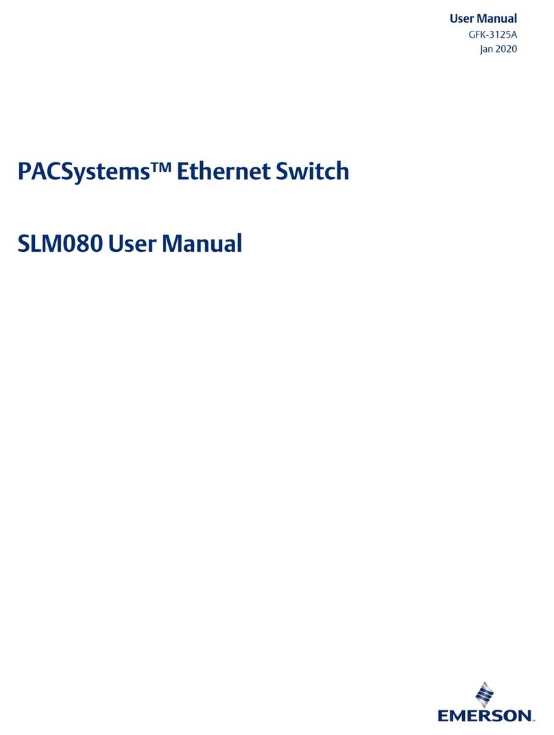 Emerson PACSystems SLM080 User manual