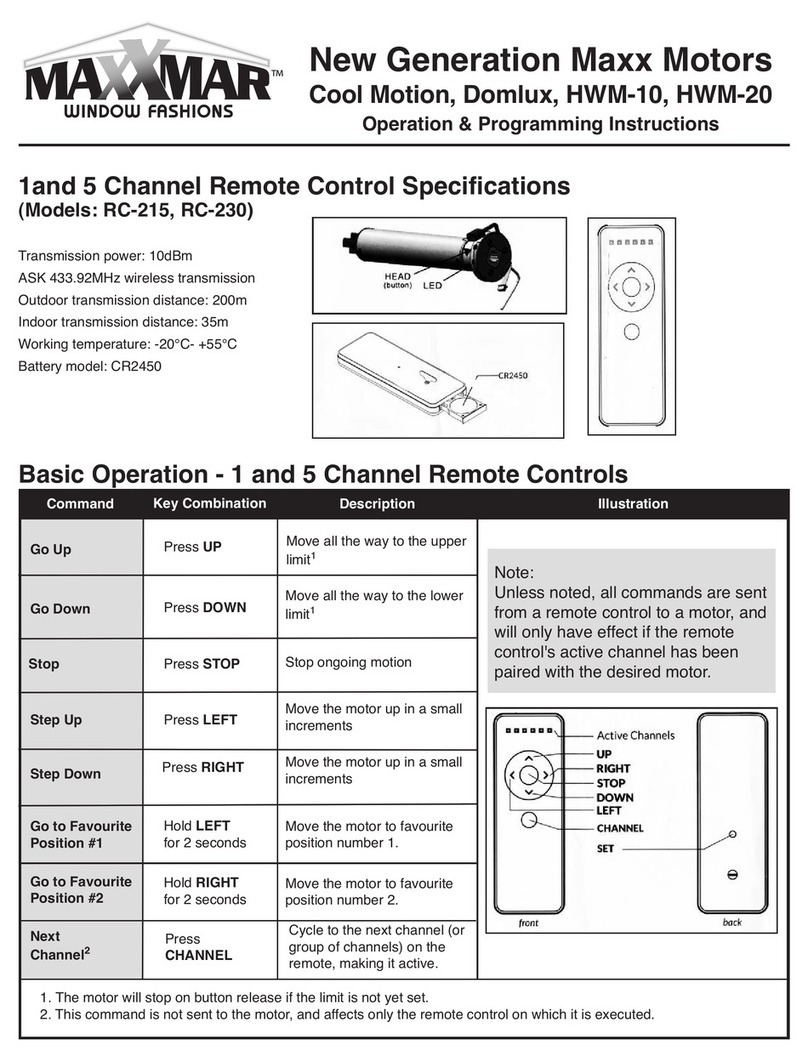 MaxxMar Cool Motion Installation manual