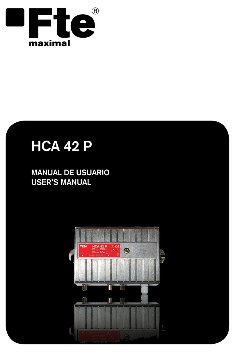 FTE HCA 42 P user manual